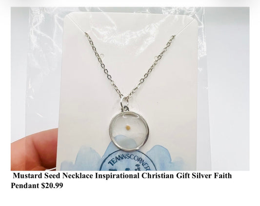 Mustard Seed Pendant Necklace
