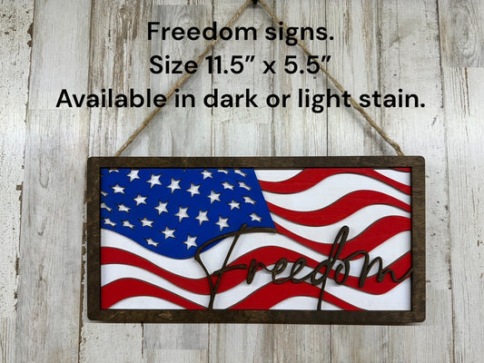 Created With Heart-  FREEDOM SIGN