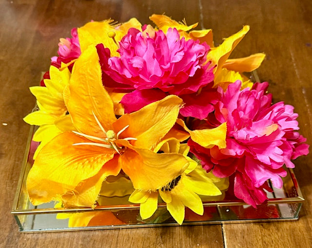 La Vie Queen Collective- pink yellow floral arrangement