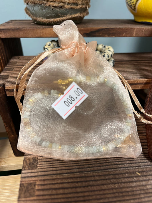 blue and gold starfish bracelet