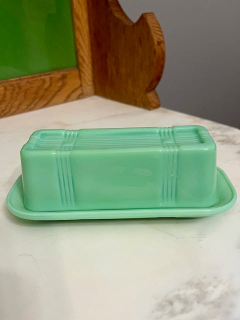 D&S Vintage Decor-Jadeite Butter Dish $40