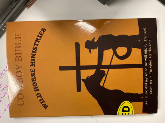 Cowboy Bible Wild Horse Ministries USED BOOK