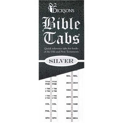 Bible Tabs Silver Old/New Testaments