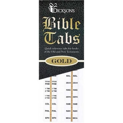 Bible Tabs Gold Old/New Testaments