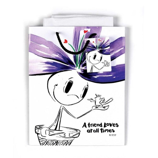 A Friend Loves At All Times Giftbag 7.875 X 4 X 9.75