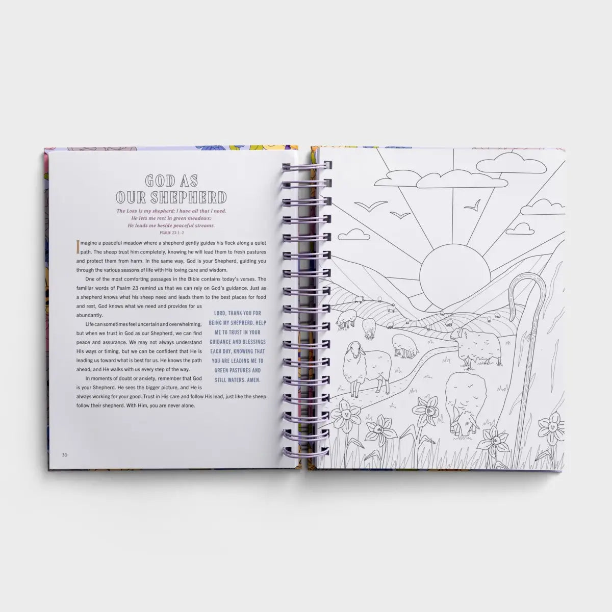 Finding Peace in God's Embrace: Devotional Coloring Book