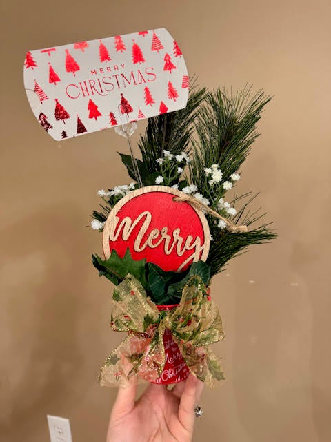La Vie Queen Collective-  Christmas floral arraignment