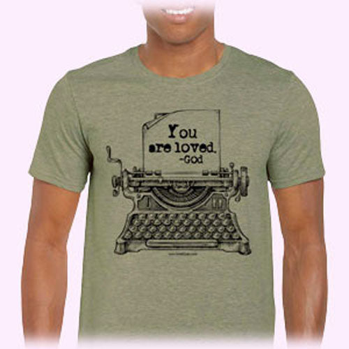 YOU ARE LOVED – Heather Green Tee