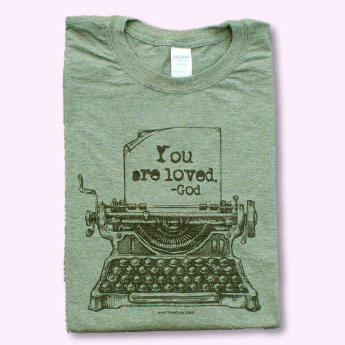 YOU ARE LOVED – Heather Green Tee