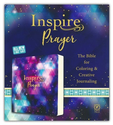 Inspire PRAYER Bible: The Bible for Coloring & Creative Journaling--soft leather-look, purple