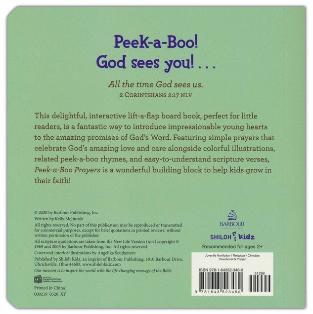 Peek-a-Boo Prayers: A Rhyming Lift-a-Flap Book for Kids