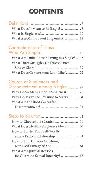 Singleness: How to Be Single and Satisfied [Hope For The Heart Series