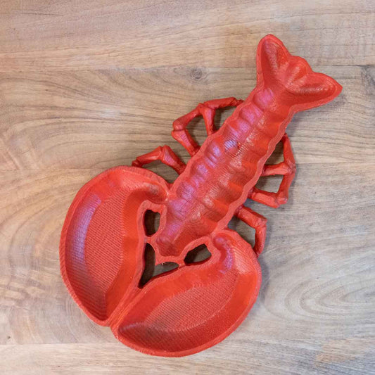 The Royal Standard - Crawfish Wooden Tray   Red   8x12.5