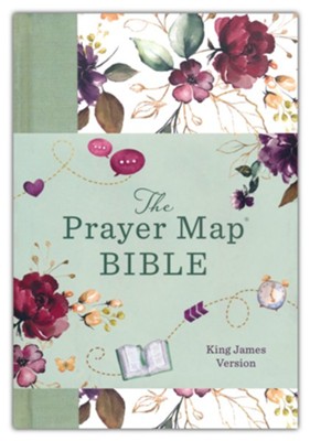 The KJV Prayer Map ® Bible [Mint Blossoms], Paper over boards