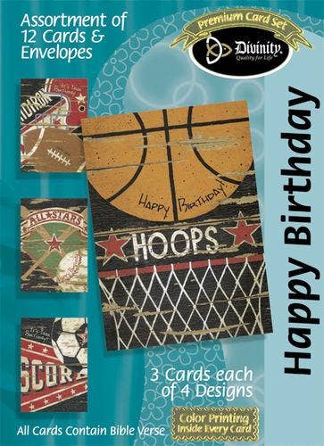 Divinity Boutique - Boxed Cards: Birthday- Sports