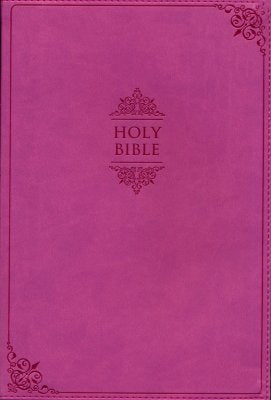 NIV Value Thinline Bible Large Print Pink, Imitation Leather