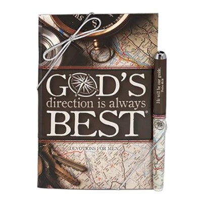 God's Direction is Always Best Devotion Book and Pen Set