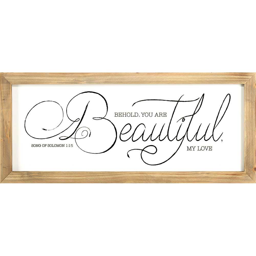 Dicksons - Behold You Are Beautiful Song Wall Plaque
