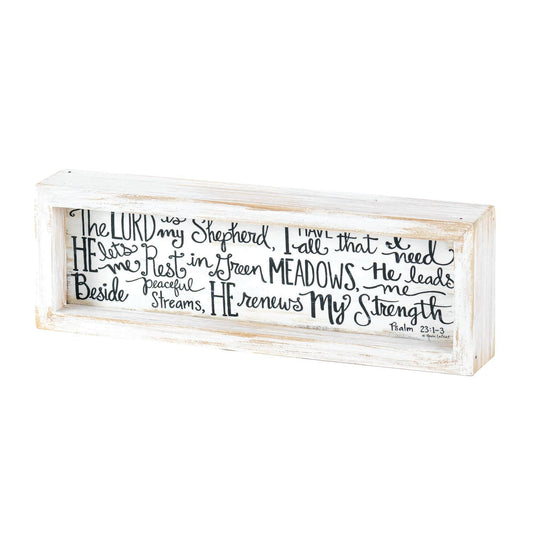 Dicksons - The Lord Is My Shepherd Psalms 23 Tabletop Decor