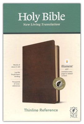NLT Thinline Reference Bible, Filament Enabled Edition--soft leather
