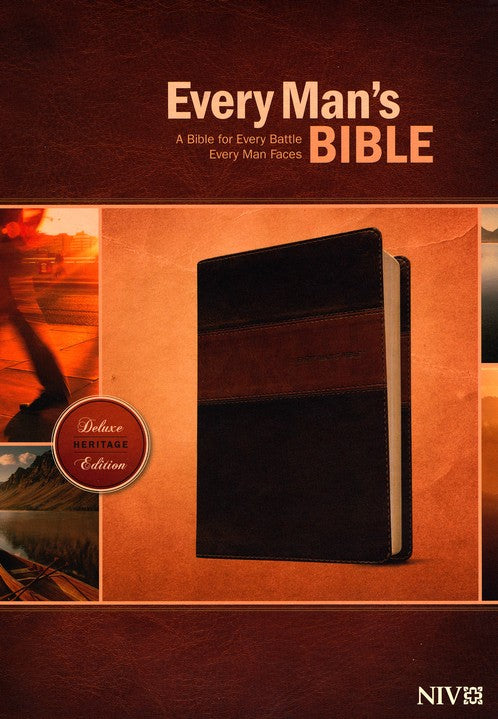 NIV Every Man's Bible Heritage Edition, Brown & Tan Leatherlike