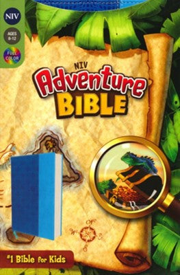 NIV Adventure Bible, Italian Duo-Tone, Electric blue/Ocean blue