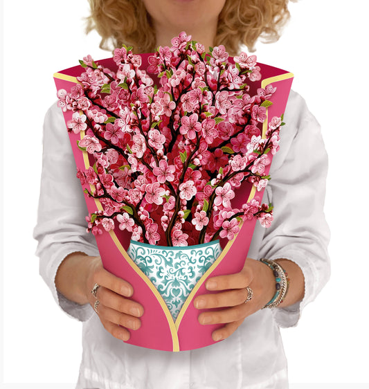 FreshCut Paper LLC - Cherry Blossom (8 Pop-up Greeting Cards)