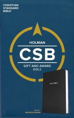 CSB Gift & Award Bible--imitation leather, black