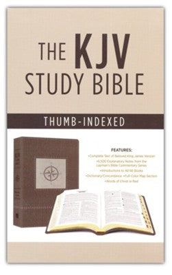 Go-Anywhere KJV Study Bible (Cedar Compass), imitation leather, Thumb-Indexed