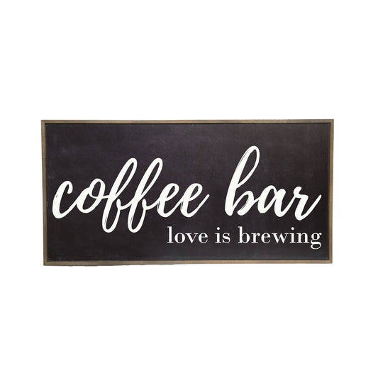 Driftless Studios - 32x16 Chalkboard Look Coffee Bar Sign