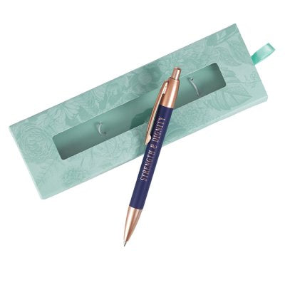 Strength & Dignity Gift Pen, Navy Blue