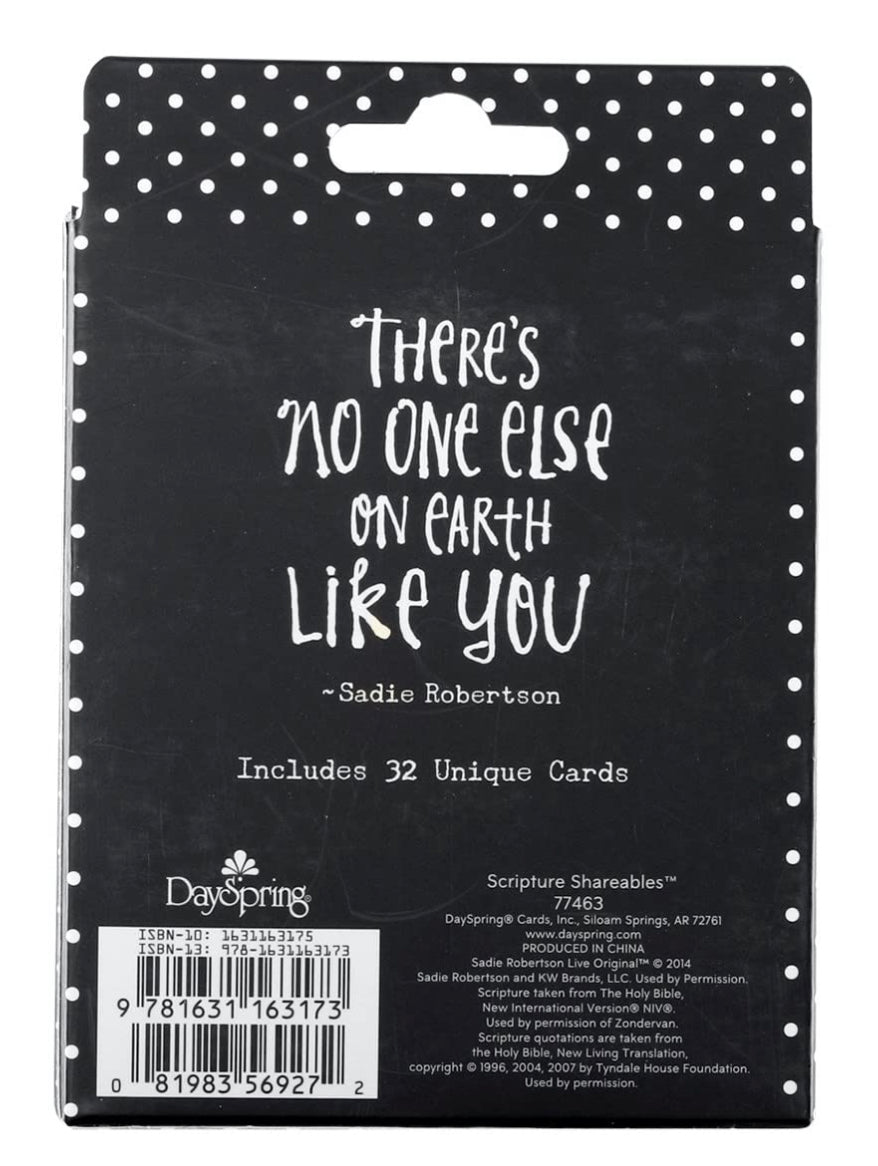 Sadie Robertson - Live Original (LO) - Scripture Shareables - 32 Scripture Card Set