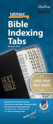 Bible Tabbies Gold Large Print