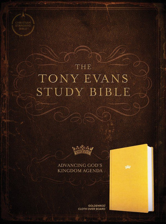 CSB Tony Evans Study Bible--hardcover cloth over board, goldenrod