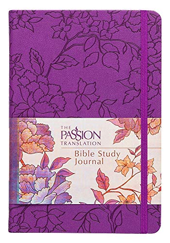 The Passion Translation Bible Study Journal: Floral Peony (Faux Leather) – Beautiful Journal for Studying Scripture, Perfect Gift for Confirmation, Holidays, and More