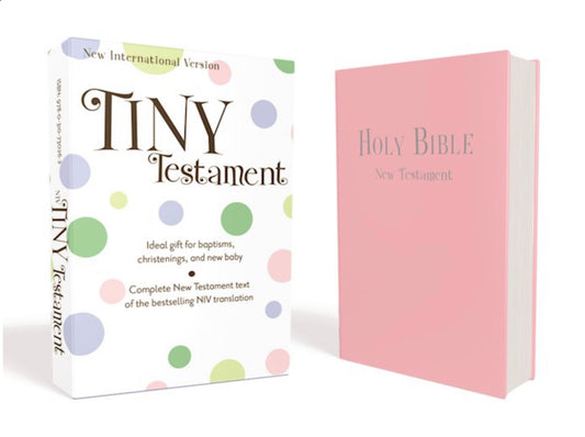 NIV Tiny New Testament-Pink Leather-Look