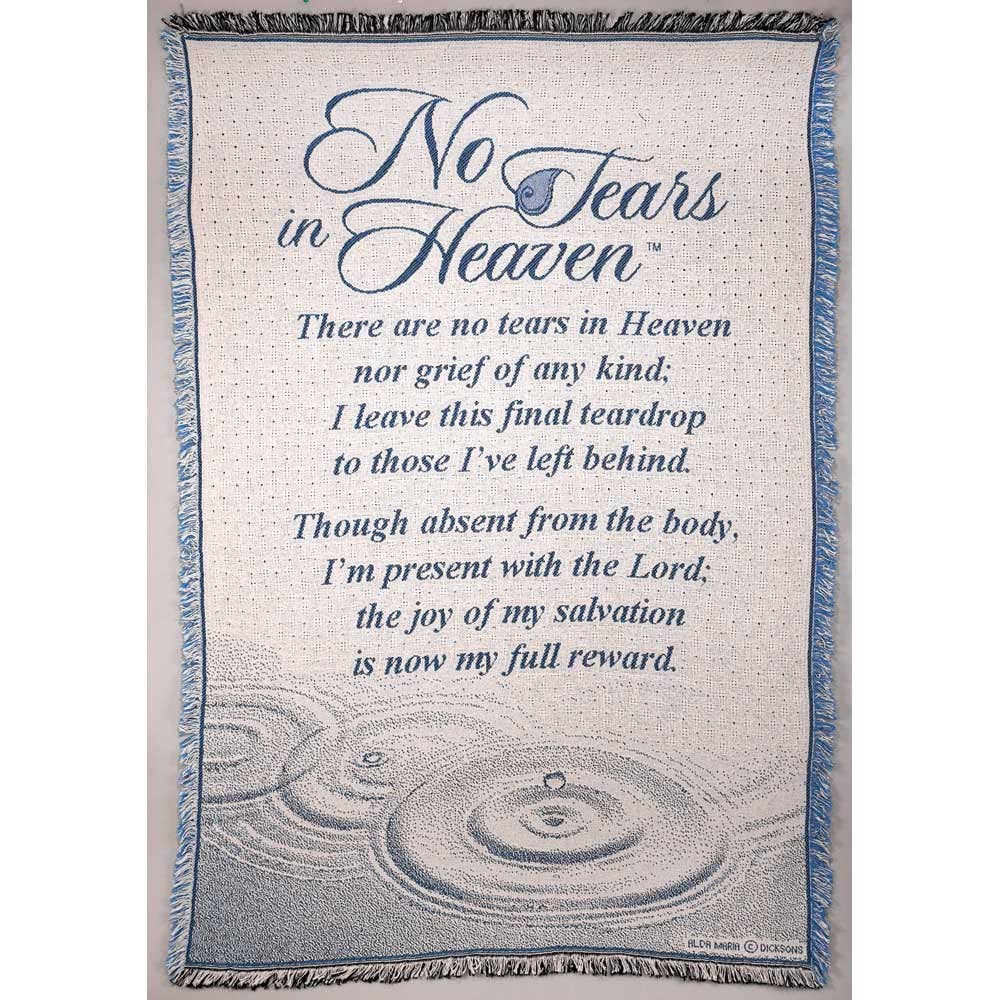 Dicksons - THROW NO TEARS IN HEAVEN COTTON 46X68
