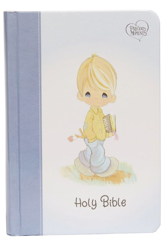 NKJV Precious Moments Small Hands Bible (Comfort Print)-Blue Hardcover