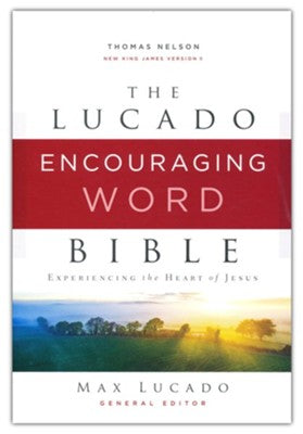 NKJV LUCADO ENCOURAGING WORD BIBLE CLOTH OVER BOARD GRAY COMFORT PRINT