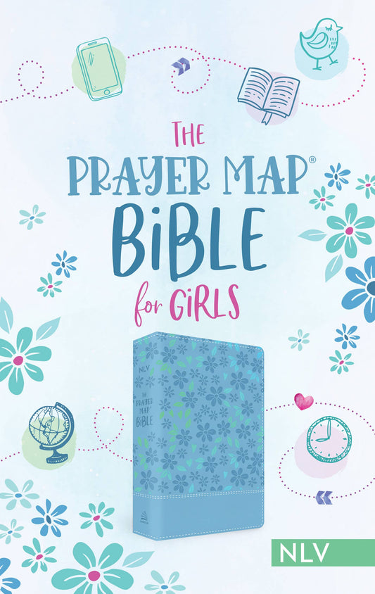 Barbour Publishing, Inc. - The Prayer Map Bible for Girls NLV [Sky Blue Shimmer]