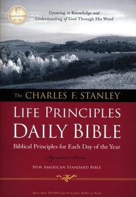 NASB Charles F. Stanley Life Principles Daily Bible, Softcover