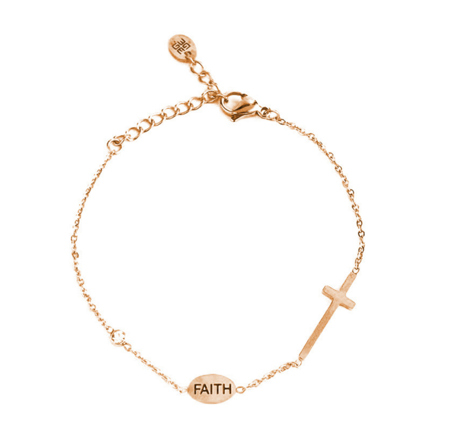 Good Works Make A Difference - Good Works Pray Cross Stainless Steel Bracelet