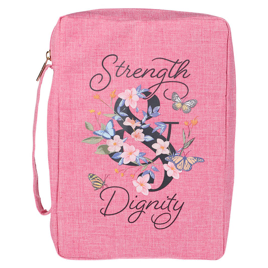 Strength & Dignity Pink Value Bible Cover Large