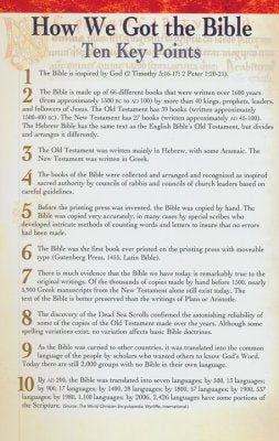 How We Got the Bible Pamphlet