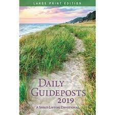 Daily Guideposts 2019 Large Print: A Spirit-Lifting Devotional (Paperback)