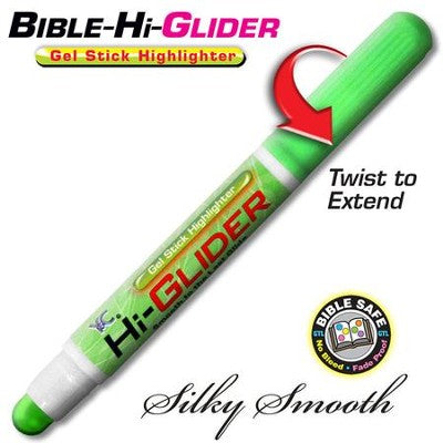 Bible Hi-Glider Gel Stick Marker, Green