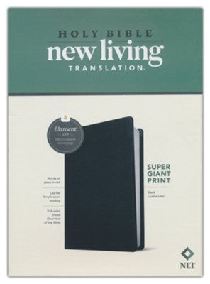 NLT Super Giant Print Bible, Filament Enabled Edition (Red Letter, LeatherLike, Black)
