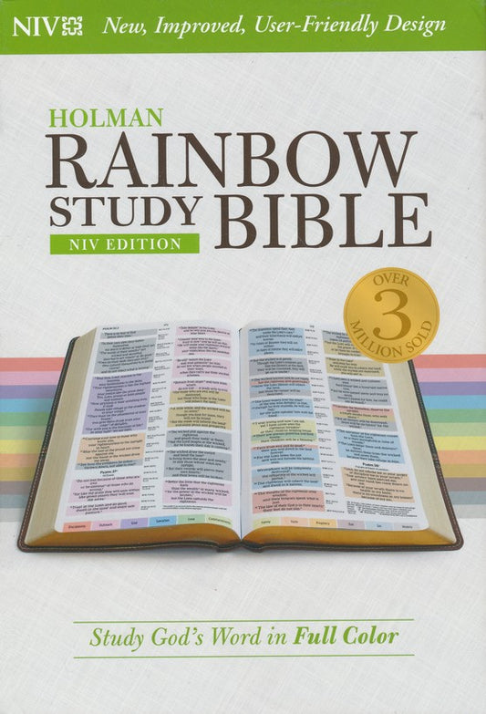 NIV Rainbow Study Bible, Hardcover