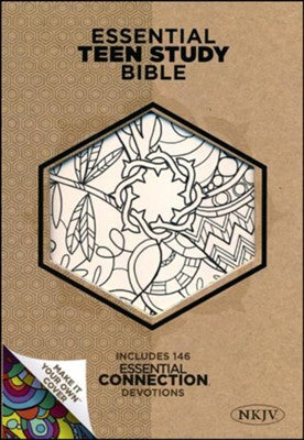 NKJV Personal Size Essential Teen Study Bible, Make-It-Your-Own LeatherTouch