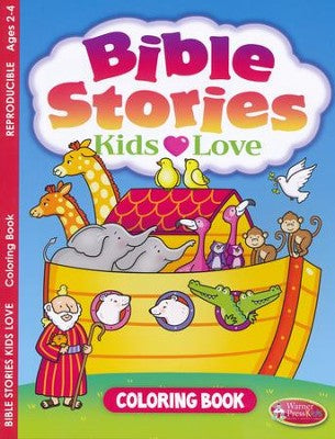 Bible Stories Kids Love Coloring Book (ages 2 to 4)